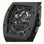 Ingersoll The Rim Polyurethane Strap Black Skeleton Dial Automatic I16201 Men's Watch