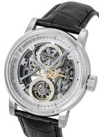 Ingersoll The Guy Lederarmband Grau Skeleton Zifferblatt Automatik I17501 Herrenuhr