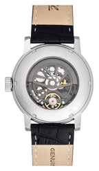Ingersoll The Guy Lederarmband Grau Skeleton Zifferblatt Automatik I17501 Herrenuhr