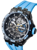 Ingersoll The Rigger Polyurethane Armband Schwarz Skelettiert Zifferblatt Automatik I17901 Herrenuhr