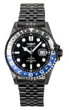 Invicta Pro Diver Edelstahl Schwarzes Zifferblatt Quarz 30627 100M Herrenuhr