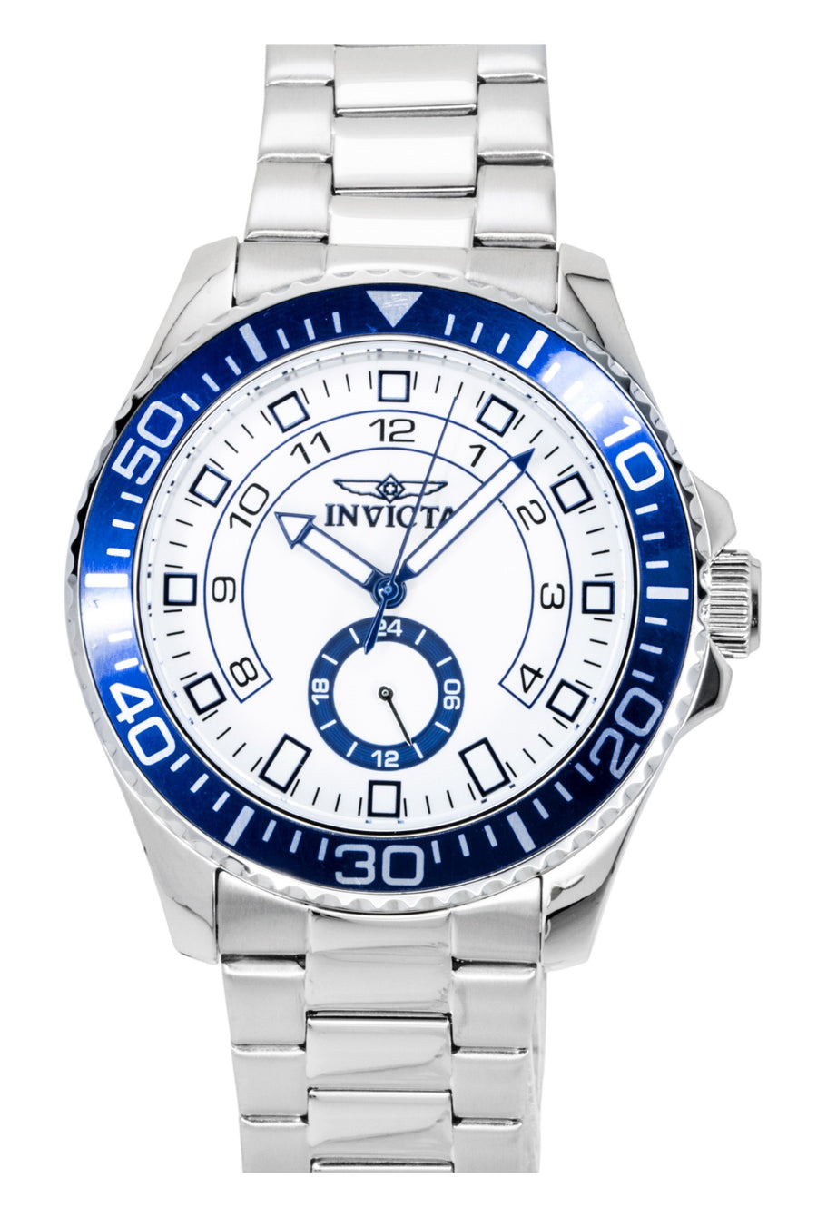 Invicta Pro Diver Edelstahl Weißes Zifferblatt Quarz 47124 Herrenuhr