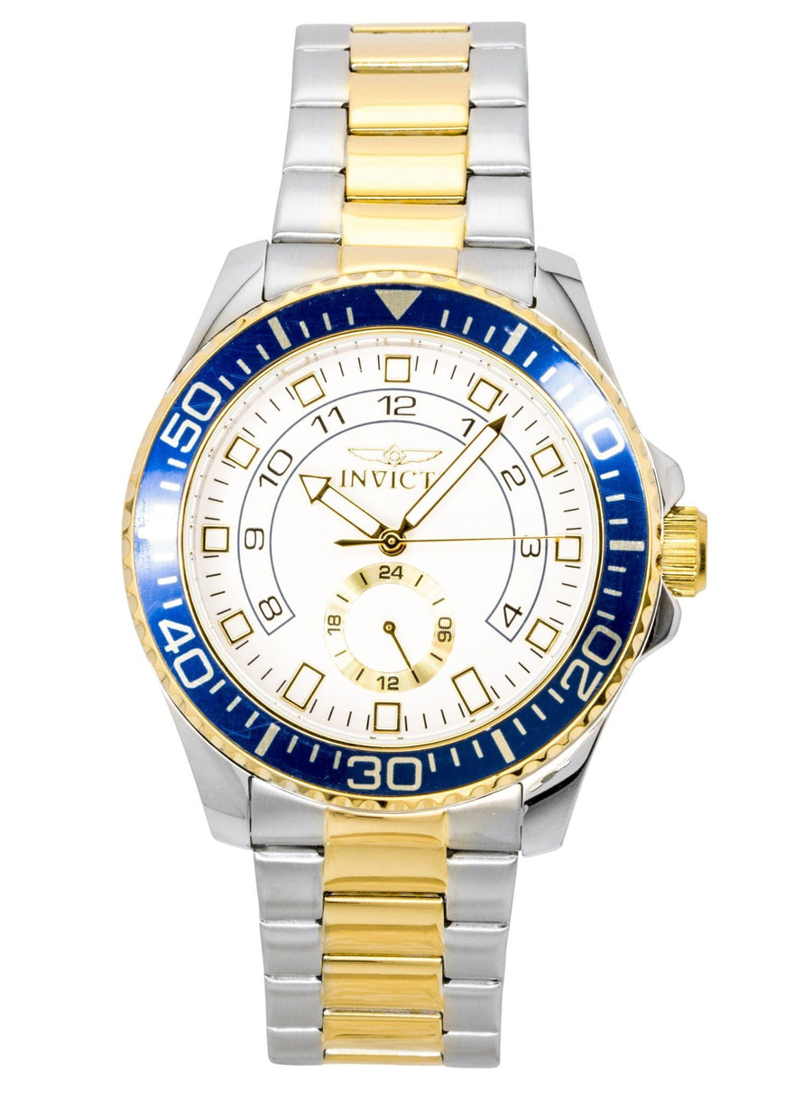 Invicta Pro Diver Bicolor-Edelstahl Weißes Zifferblatt Quarz 47127 Herrenuhr