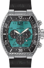 Invicta Pro Diver Chronograph Silikonarmband Türkises Zifferblatt Quarz 47285 100M Herrenuhr