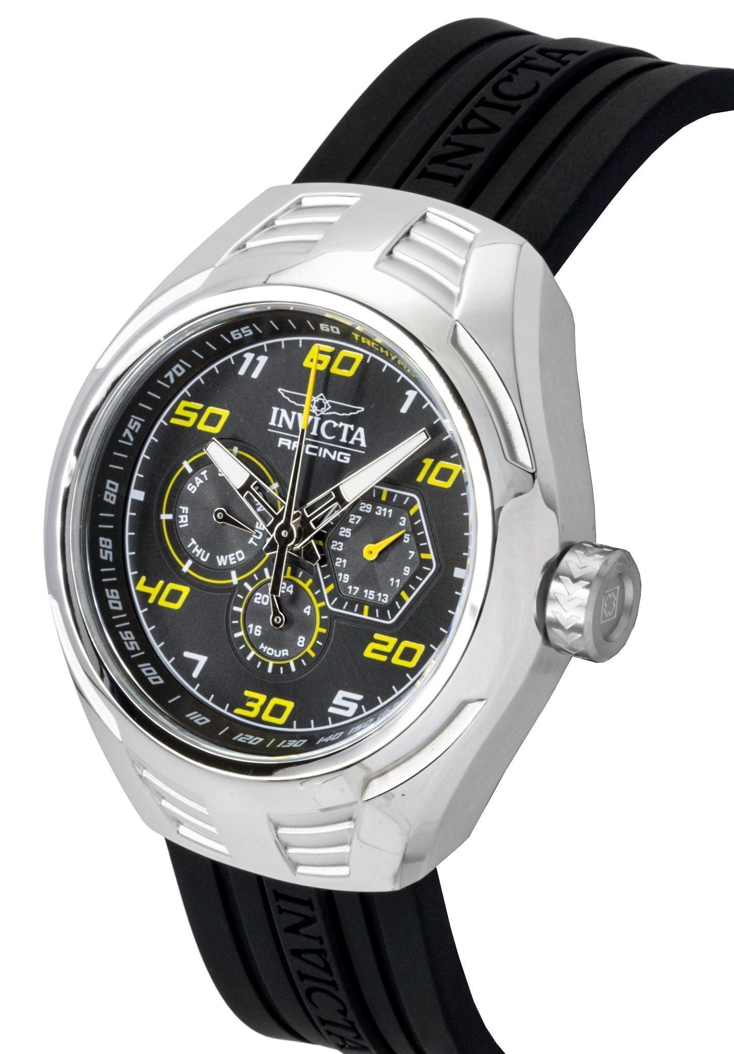 Invicta Racing Silicone Strap Black Dial Quartz 47724 Men's Watch