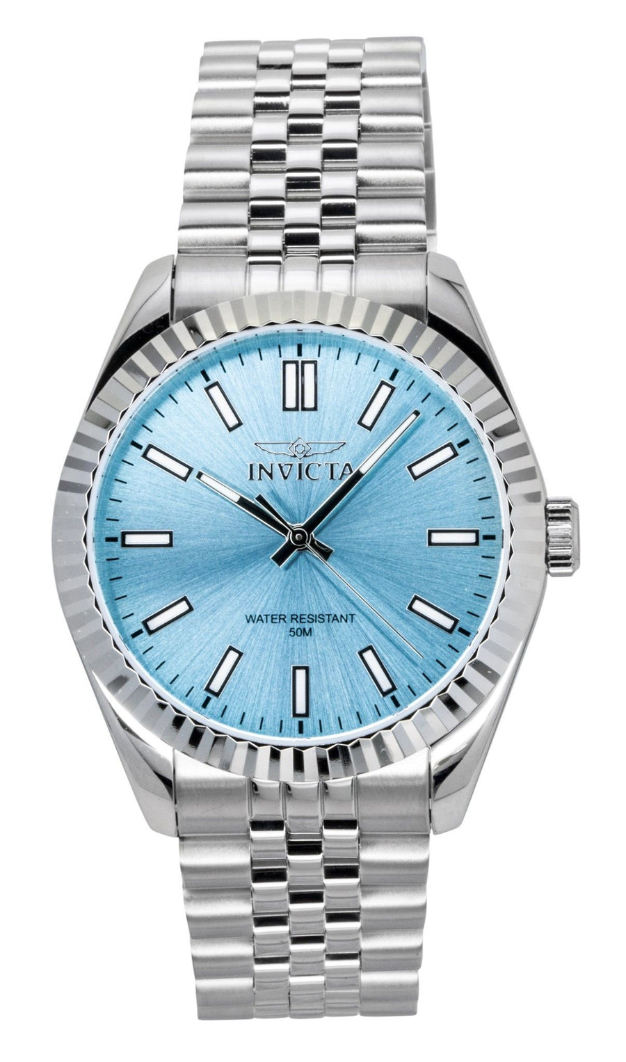 Invicta Specialty Herrenuhr aus Edelstahl mit türkisfarbenem Zifferblatt und Quarzwerk 48906