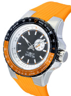 Invicta Aviator Orange Silikonarmband Gunmetal Zifferblatt Quarz 49721 100M Herrenuhr