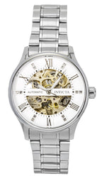 Invicta Objet D Art Edelstahl Silber Skelett-Zifferblatt Automatik 69117 Herrenuhr