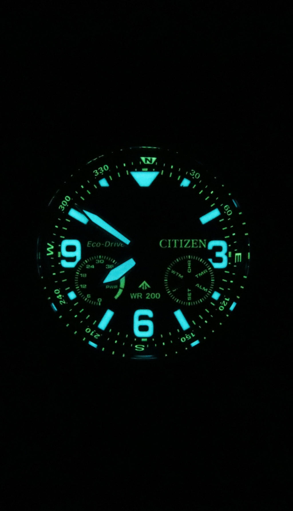Citizen Promaster Land 35th Anniversary Chronograph Black Dial Eco-Drive JV1007-07E 200M Men's Watch