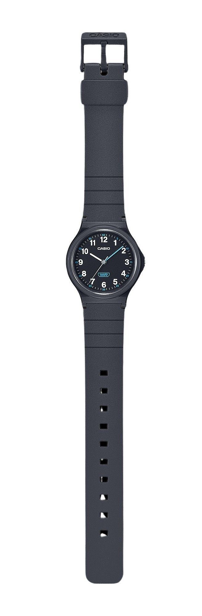 Casio Pop Analog Black Bio Based Resin Strap Black Dial Quartz LQ-24B-1B Women's Watch