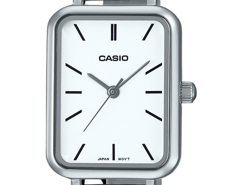 Casio Standard Analog Stainless Steel White Dial Quartz LTP-V009D-7E Women's Watch