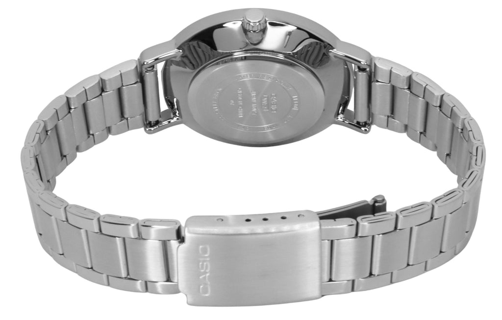 Casio Standard Analog Stainless Steel Black Dial Quartz LTP-VT03D-1B Women's Watch