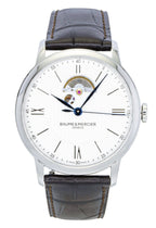 Baume & Mercier Classima Lederarmband Open Heart Silbernes Zifferblatt Automatik M0A10524 Herrenuhr
