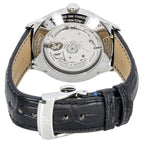 Baume & Mercier Clifton Lederarmband Mondphase Schwarzes Zifferblatt Automatik M0A10758 Herrenuhr