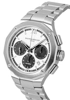 Baume & Mercier Riviera Chronograph Stainless Steel White Dial Automatic M0A10827 100M Men's Watch