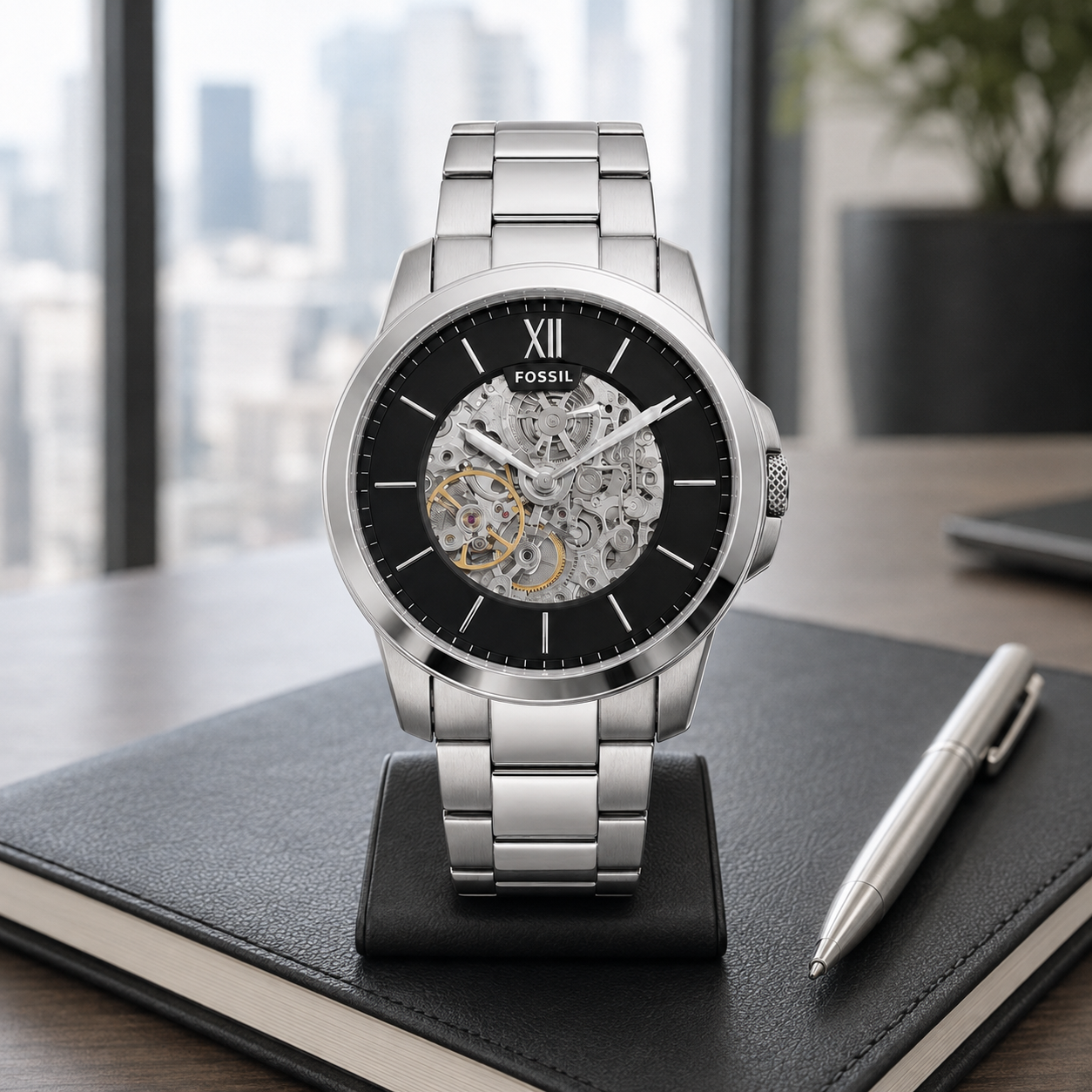 Fossil ME3054 44mm Watch executive desk view