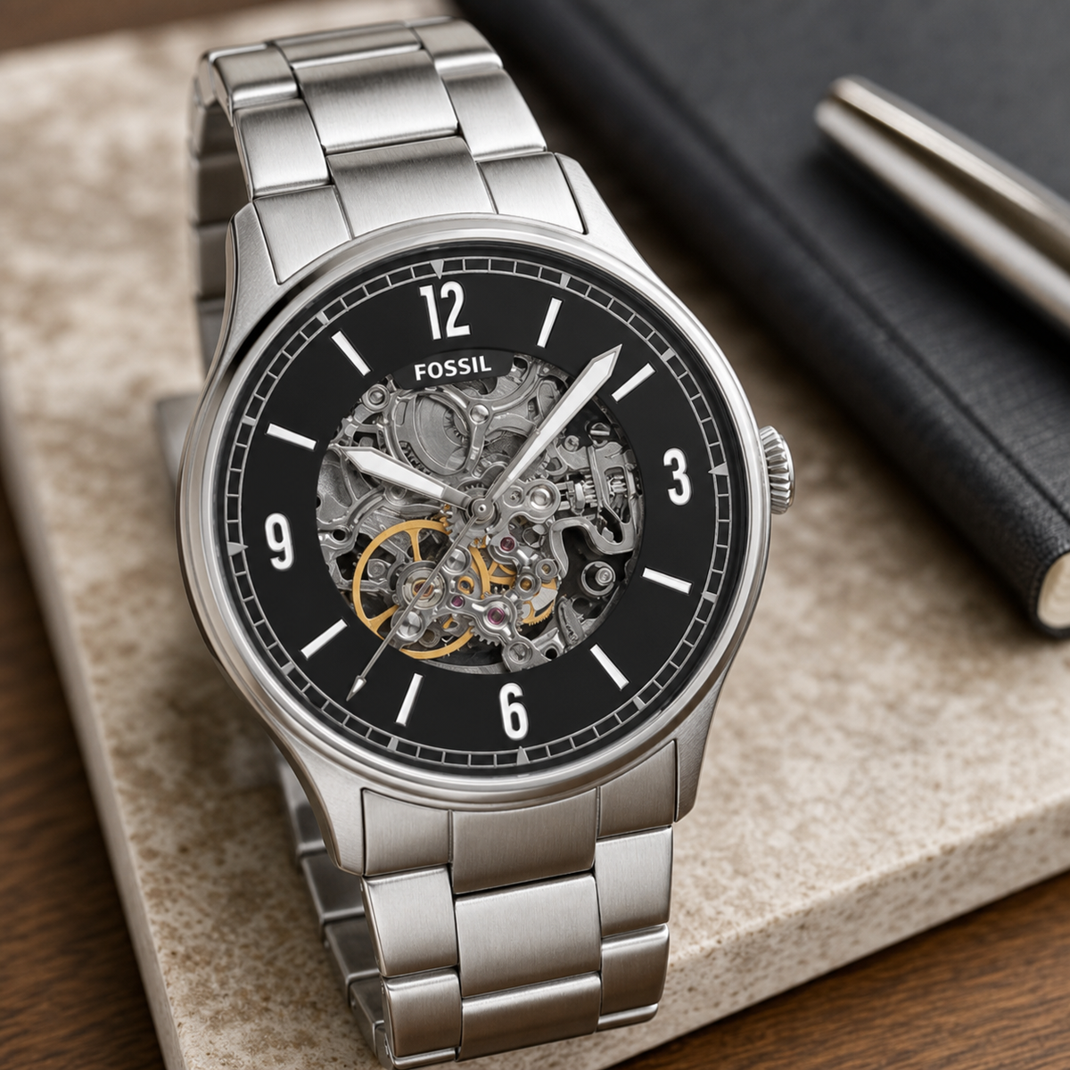 Fossil ME3180 42mm Watch executive desk view