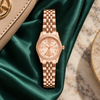 Michael Kors MK4739 Petite Lexington rose-gold pavé watch, Rome