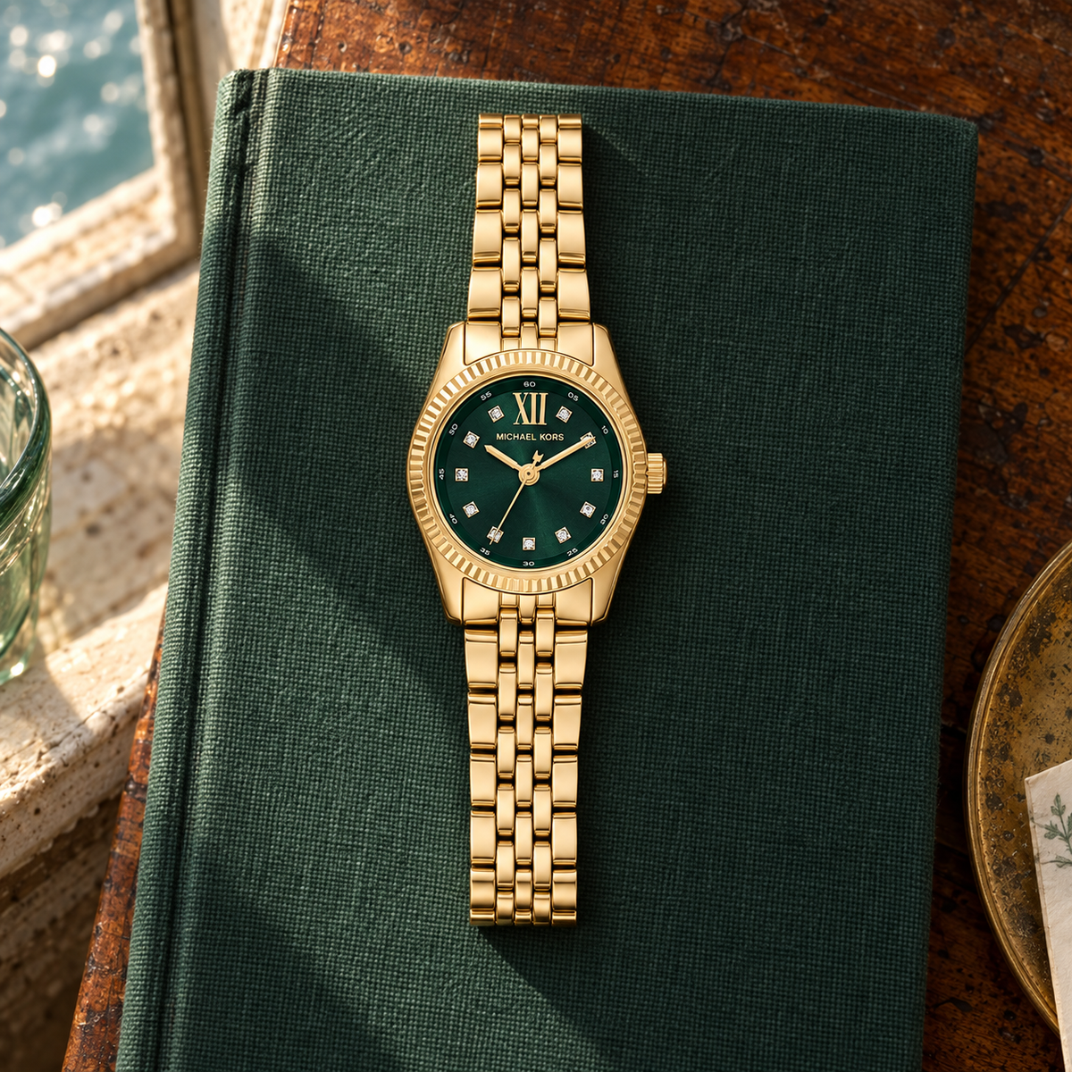 Michael Kors MK4842 on green textile in Venice