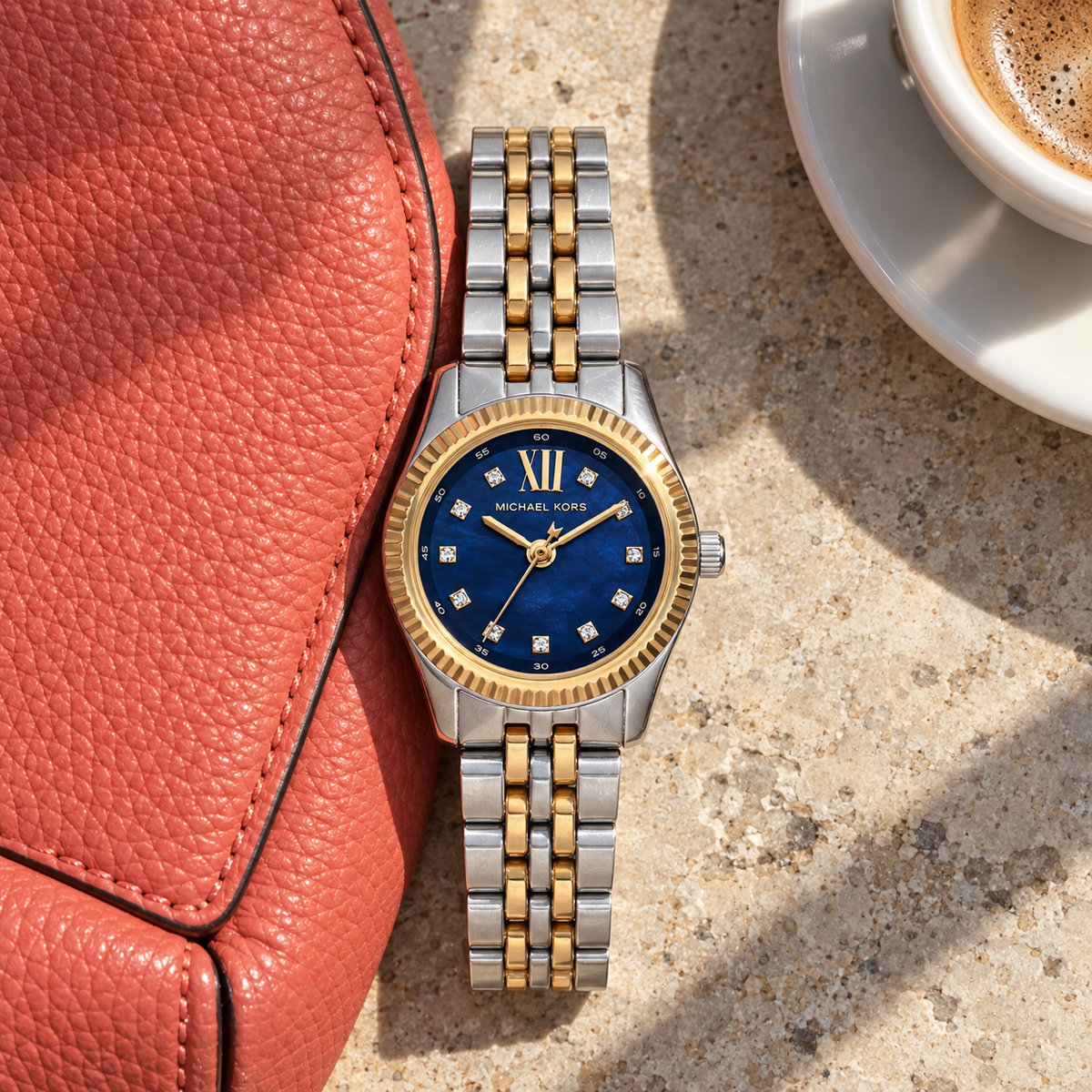 Michael Kors MK4865 in a Florence café fashion setting