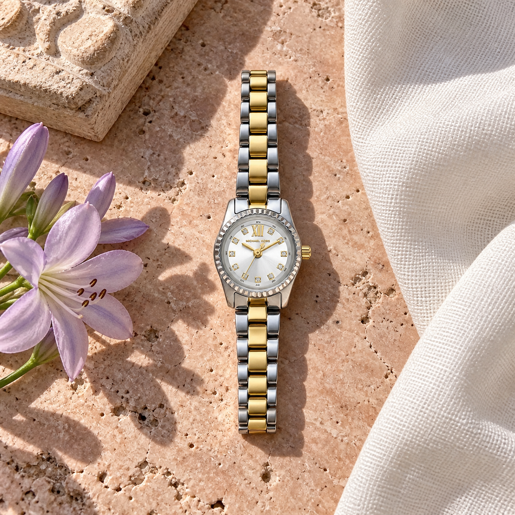 Michael Kors MK4903 Micro Lexington two-tone watch, Florence