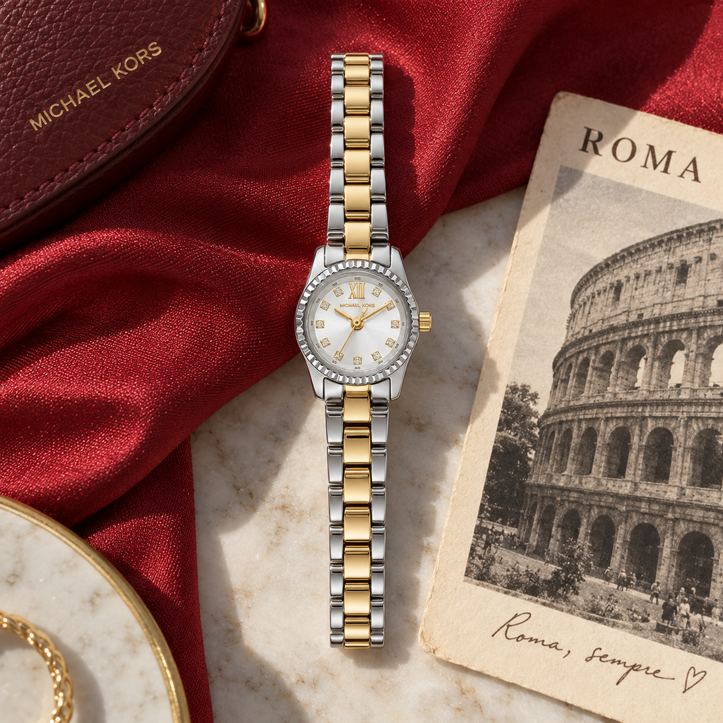 Michael Kors MK4903 Micro Lexington two-tone watch, Rome