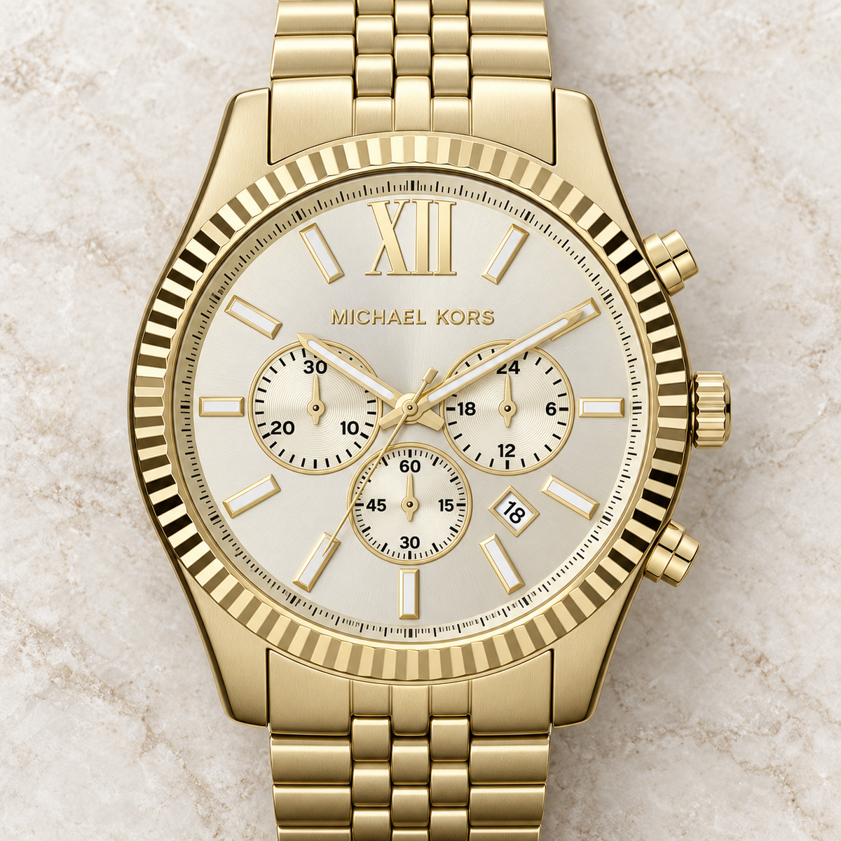 Michael Kors MK8281 straight-on dial detail