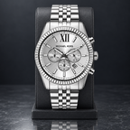 Michael Kors MK8405 men's Lexington silver-tone chronograph, concept 3