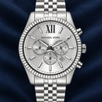 Michael Kors MK8405 men's Lexington silver-tone chronograph, concept 4