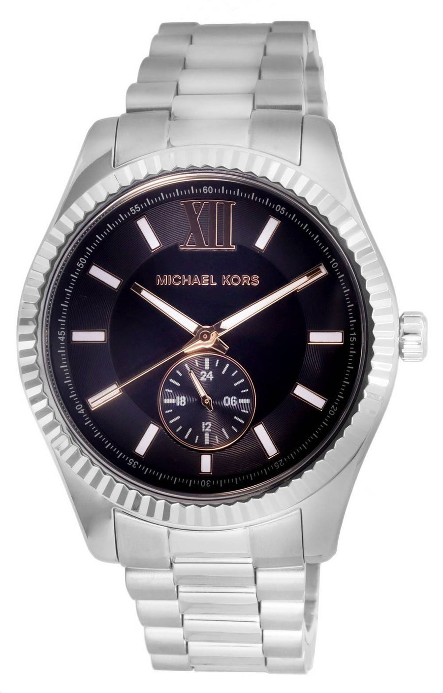 Michael Kors Lexington Edelstahl Multifunktions Schwarz Zifferblatt Quarz MK8946 100M Herrenuhr