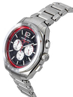 Michael Kors Oversized Accelerator 2.0 Chronograph Edelstahl Schwarzes Zifferblatt Quarz MK9176 Herrenuhr