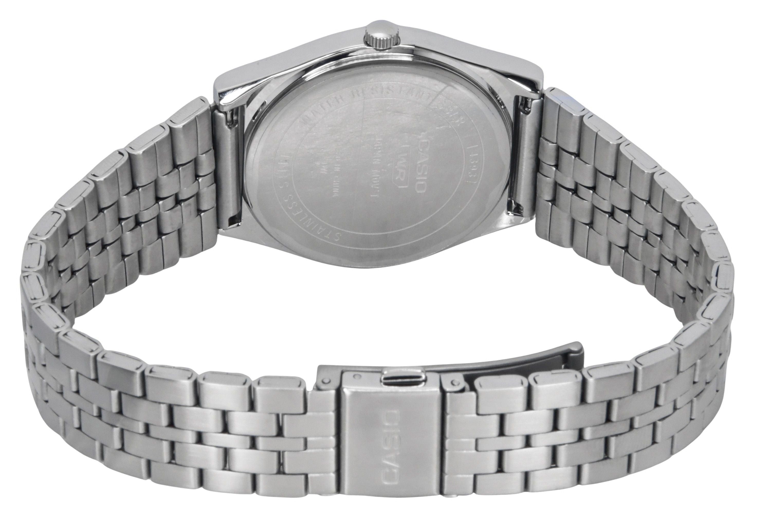 Casio Standard Analog Stainless Steel White Dial Quartz MTP-B145D-7B Men's Watch