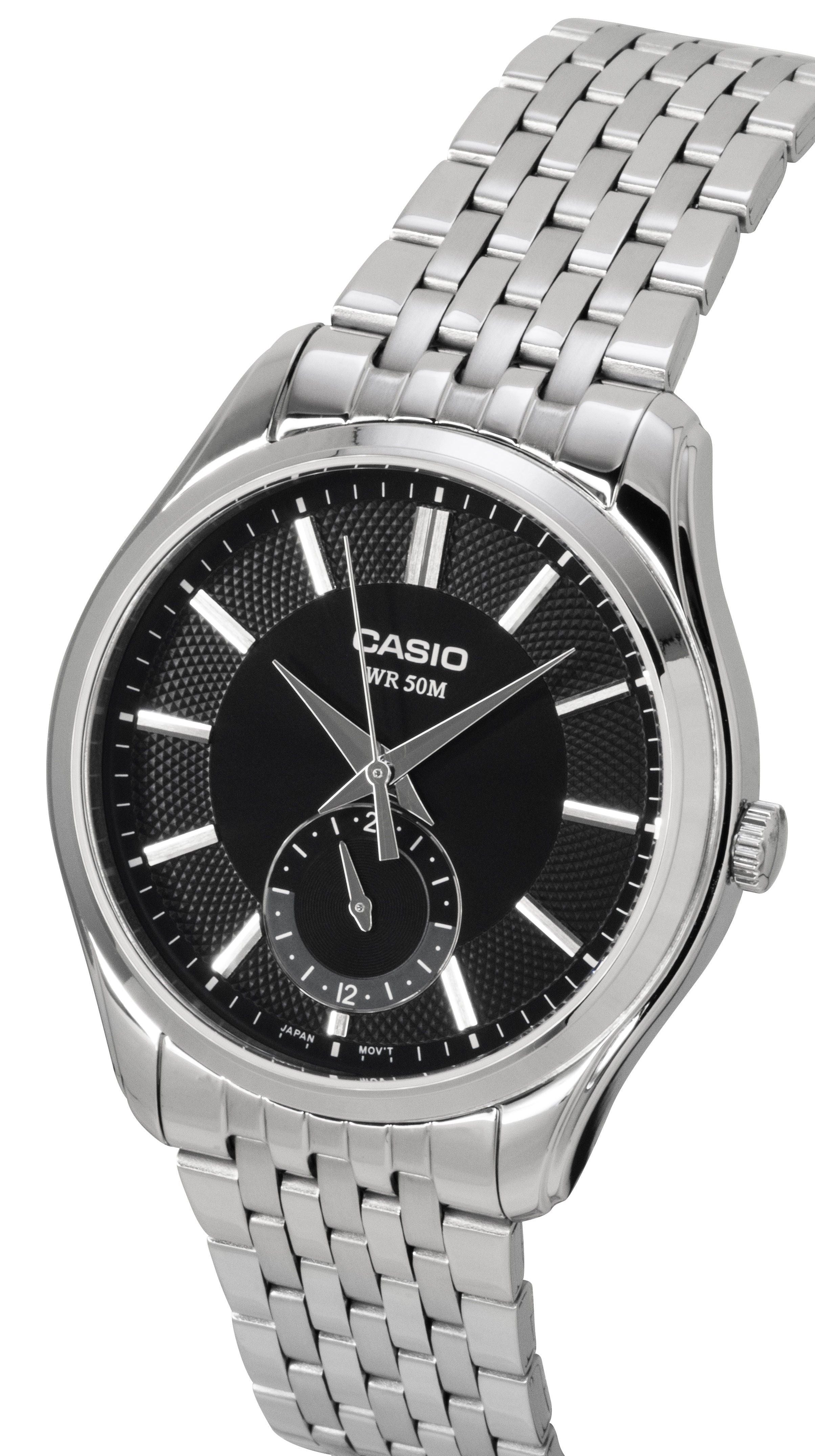 Casio Analog Stainless Steel Black Dial Quartz MTP-B315D-1AV Men's Watch