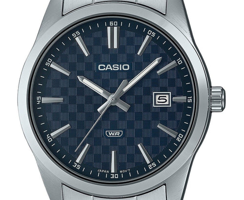 Casio Enticer Analog Stainless Steel Blue Dial Quartz MTP-VD03D-2A Men's Watch