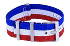 Ratio NATO25 Frankreich Nationalflaggenmuster Polyester 22mm Uhrenarmband
