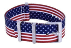Ratio NATO27 USA National Flag Pattern Polyester 22mm Watch Strap