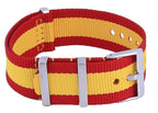Ratio NATO29 Spain National Flag Pattern Polyester 22mm Watch Strap