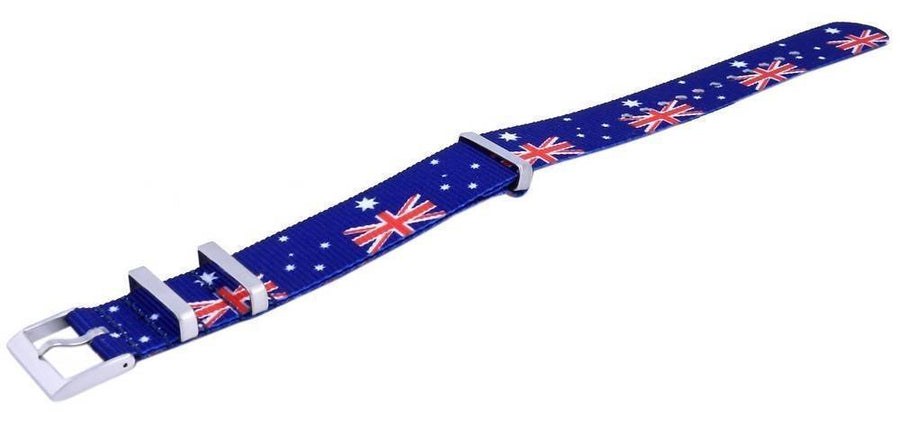 Ratio NATO30 Australienische Nationalflagge Muster Polyester 22mm Uhrenarmband