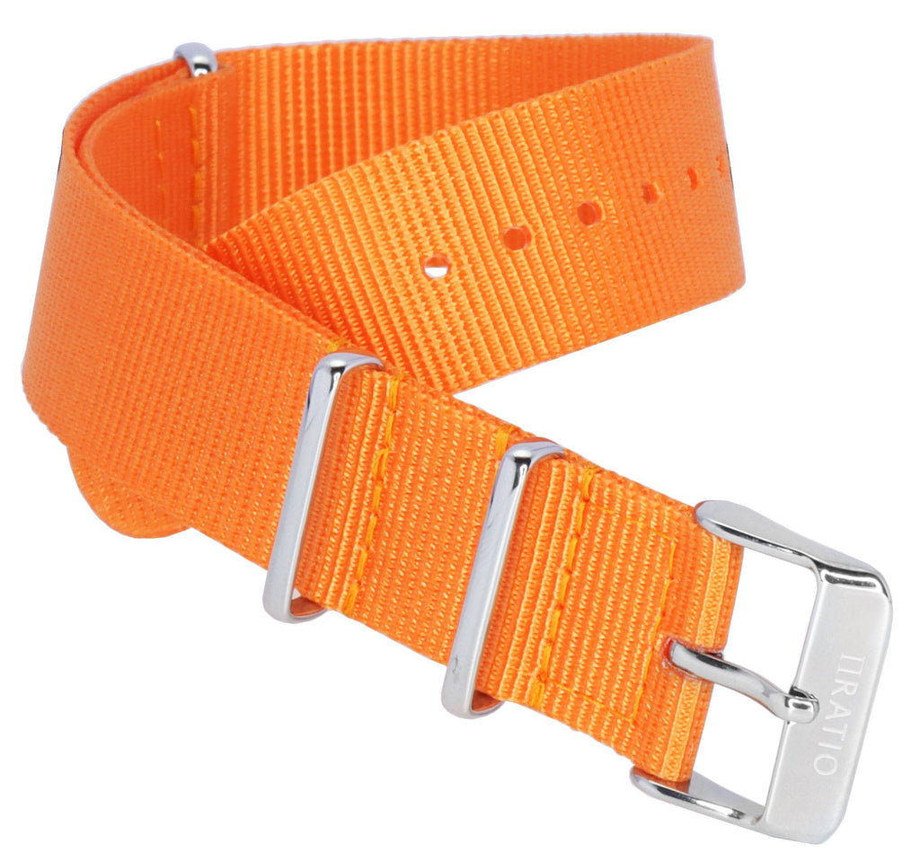 Ratio NATOR01 Orange 20mm Nylon Watch Strap