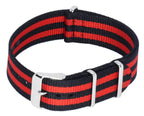 Ratio NATOR05 Multicolor Red And Black 20mm Polyester Watch Strap