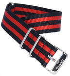 Ratio NATOR05 Multicolor Red And Black 20mm Polyester Watch Strap