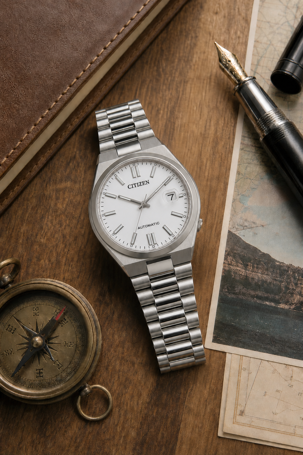 Citizen TSUYOSA White Dial Automatic NJ0150-56A 40mm Watch