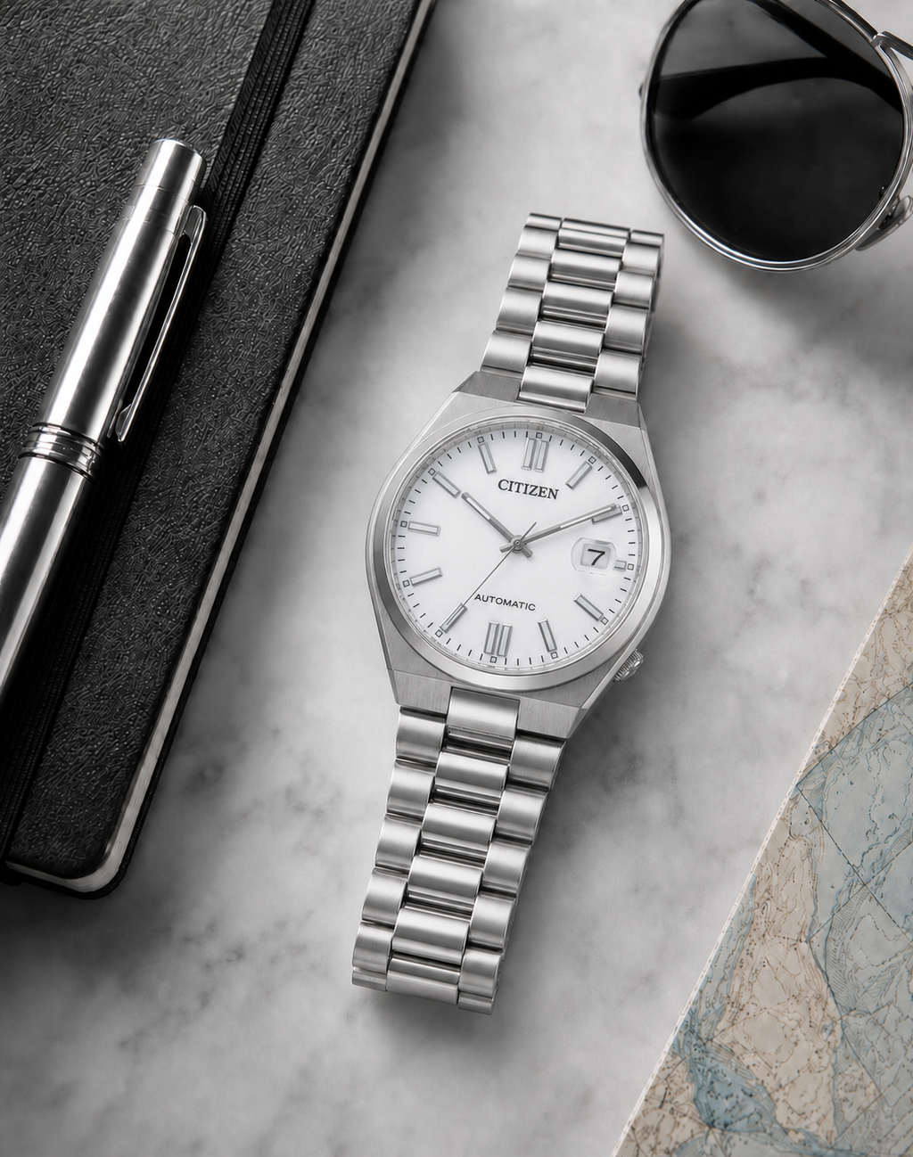 Citizen TSUYOSA White Dial Automatic NJ0150-56A 40mm Watch