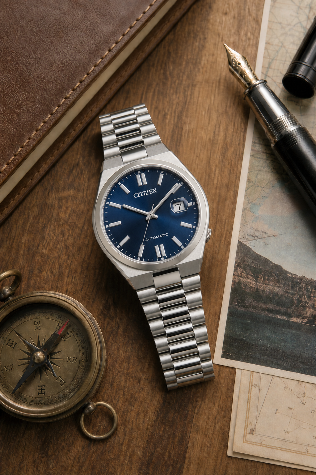 Citizen TSUYOSA Blue Dial Automatic NJ0150-56L 40mm Watch