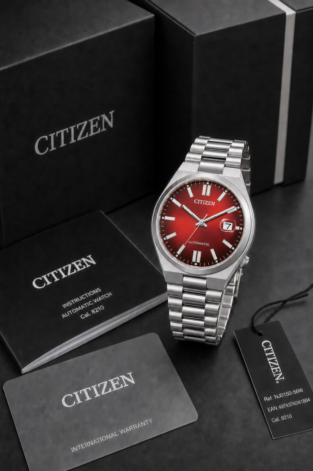 Citizen TSUYOSA Red Dial Automatic NJ0150-56W 40mm Watch