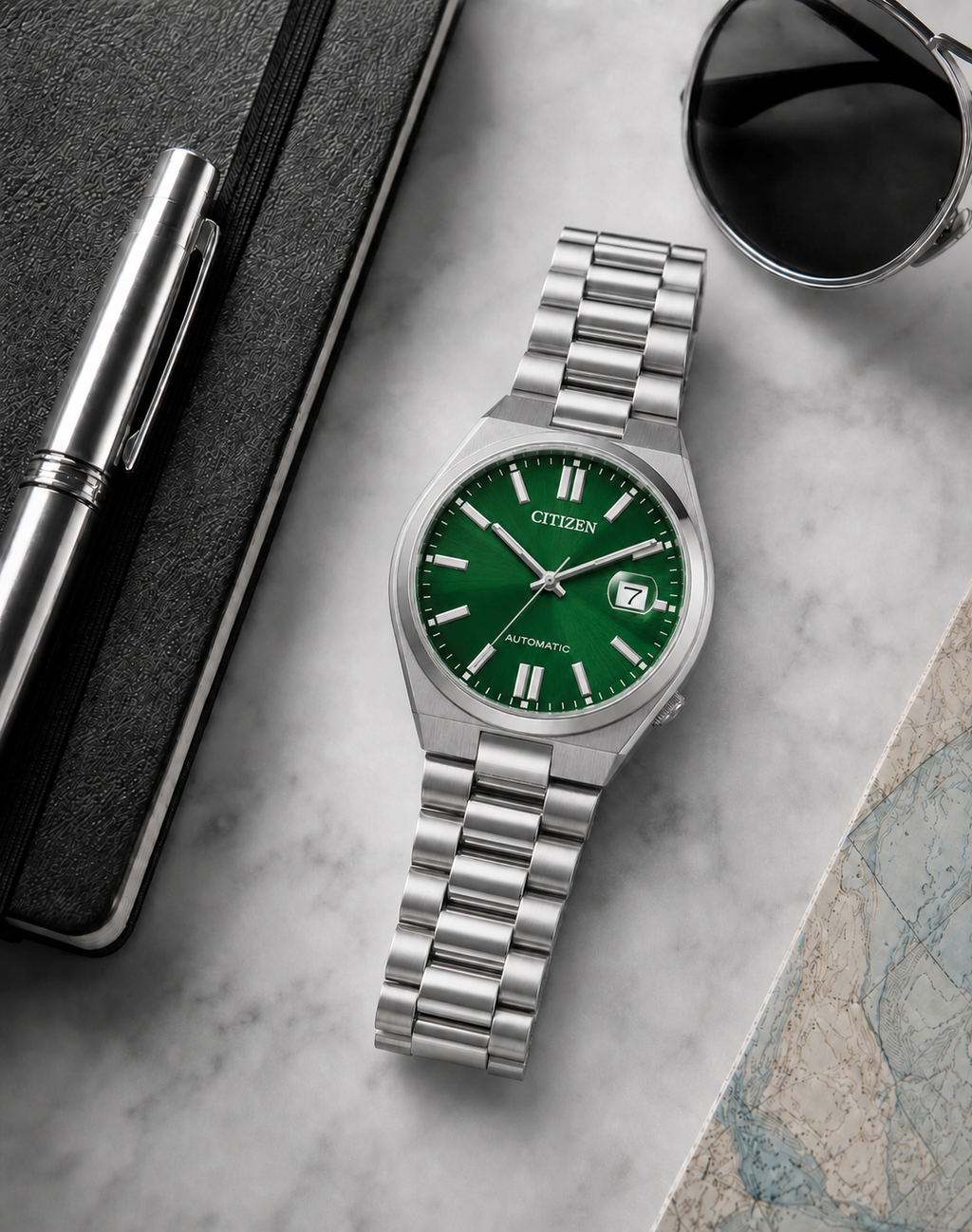 Citizen TSUYOSA Green Dial Automatic NJ0150-56X 40mm Watch