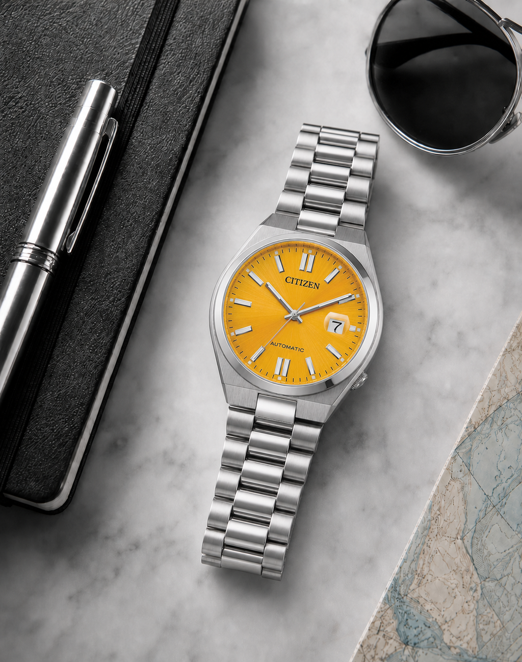 Citizen TSUYOSA Yellow Dial Automatic NJ0150-56Z 40mm Watch