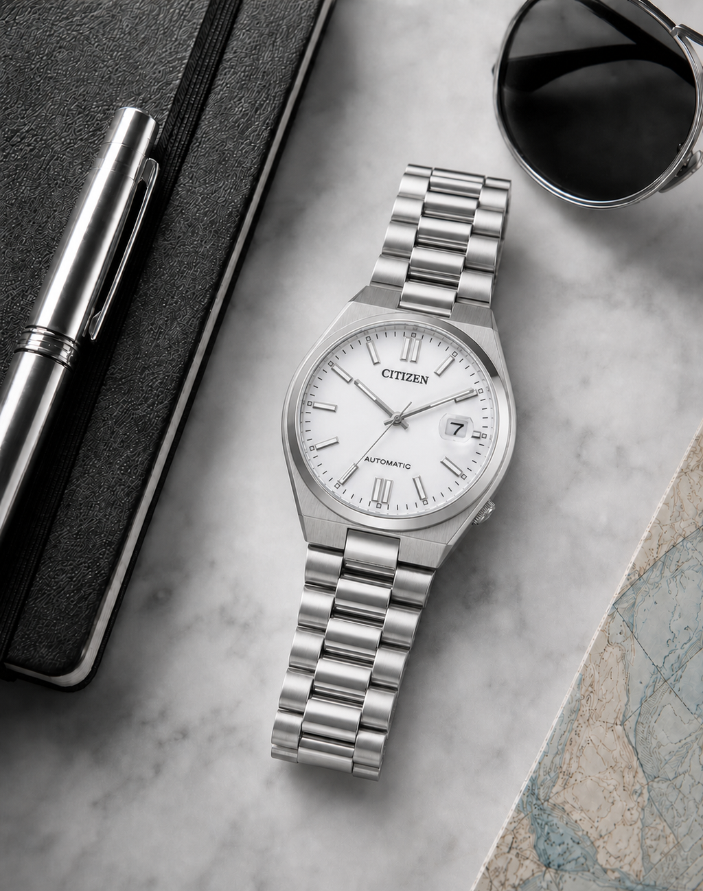 Citizen TSUYOSA White Dial Automatic NJ0150-81A 40mm Watch