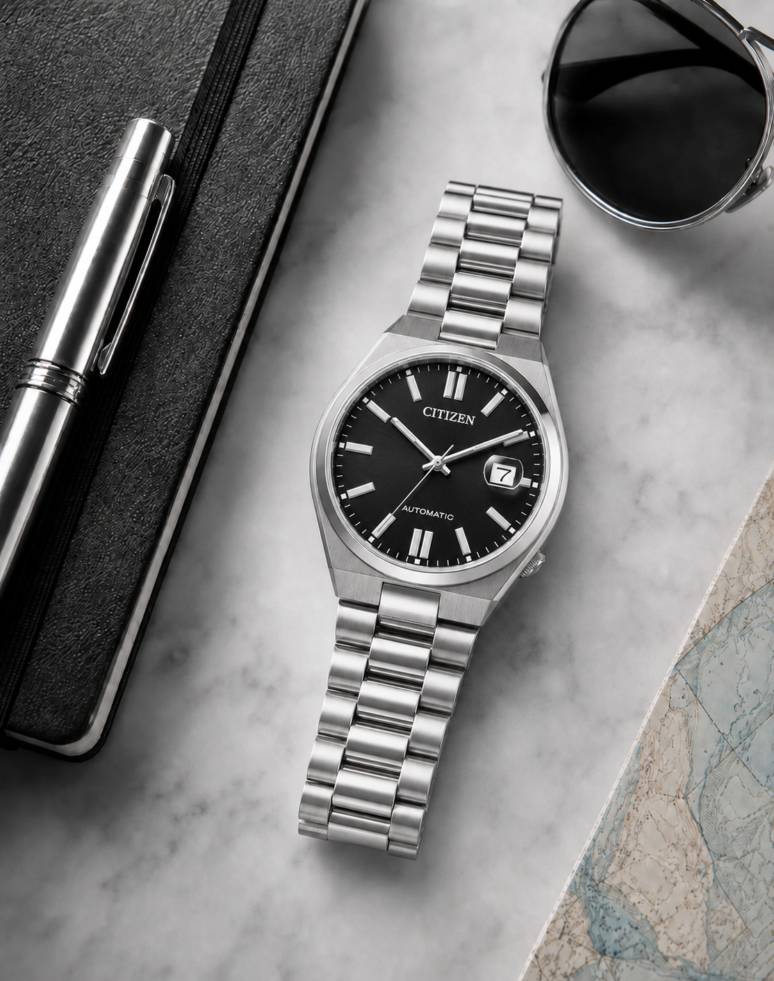 Citizen TSUYOSA Black Dial Automatic NJ0150-81E 40mm Watch