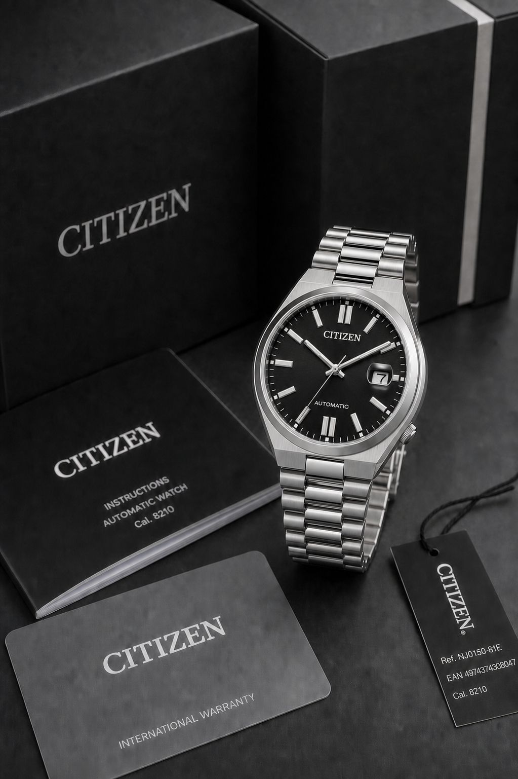Citizen TSUYOSA Black Dial Automatic NJ0150-81E 40mm Watch